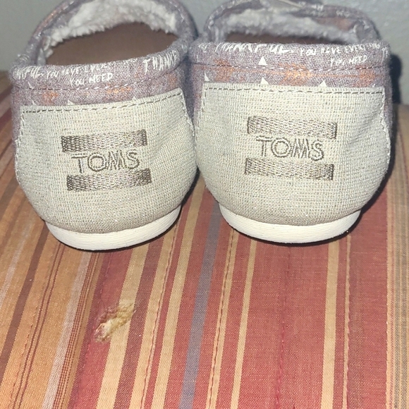 TOMS Alpargata Classic Fleece Lined Thankful Slip-on. Size 5.5 - Picture 4 of 8